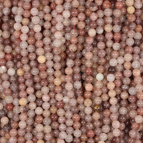 6mm Purple Berry Quartz Round Beads