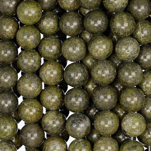 10 mm Epidote Round Smooth Beads