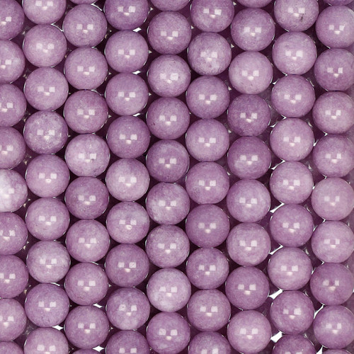 Dyed Agate Round Beads 8 mm- Light Purple
