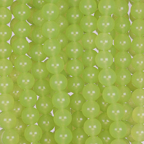 Dyed Agate Round Beads-Lime Green Dyed Agate Round Beads-Lime Green
