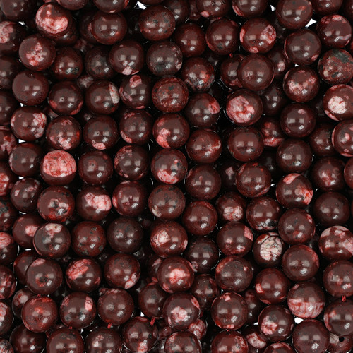 Dyed Agate Round Beads -Marbled Maroon Dyed Agate Round Beads -Marbled Maroon