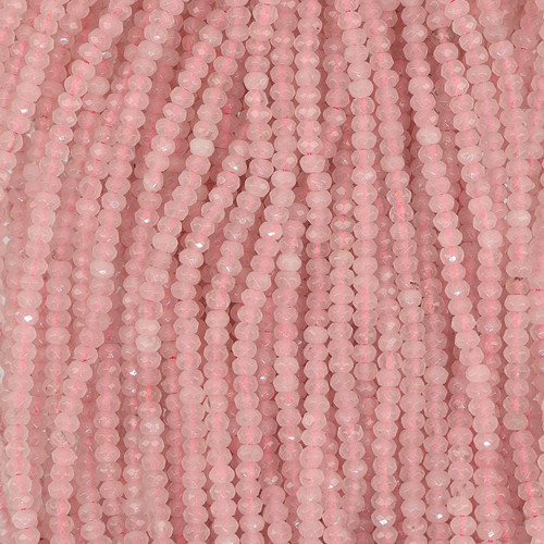 Dyed Agate Rondelle Faceted Beads- Lavender Dyed Agate Rondelle Faceted Beads- Lavender