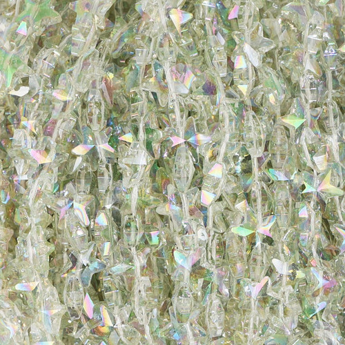 Star Shaped Glass Beads - Spring Green Star Shaped Glass Beads - Spring Green