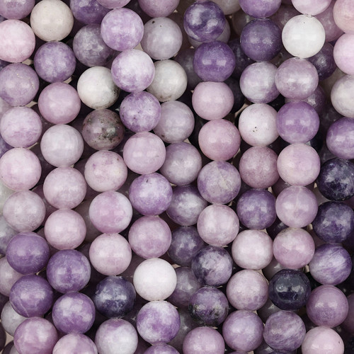 8mm Lepidolite Natural Gemstone Beads