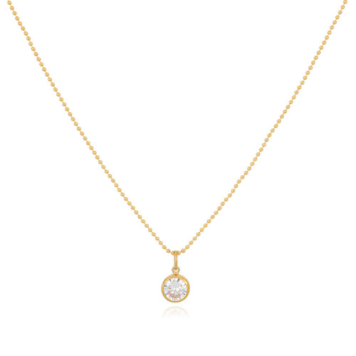 14K Gold Filled CZ Drop Necklace