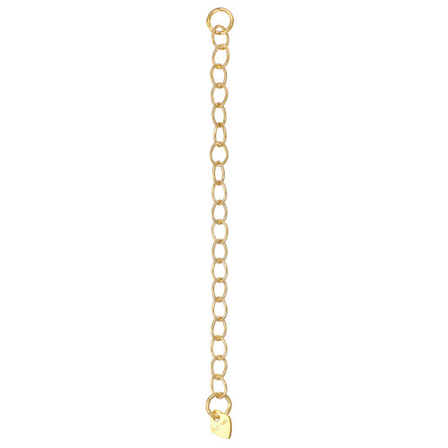 Gold Filled 3.5mm Cable Extender w/ Heart tag
