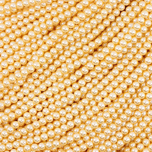 Crystal Glass Pearls 4mm -Champagne