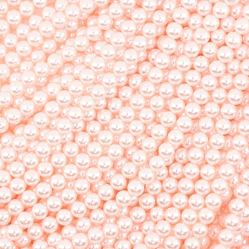 Crystal Glass Pearls 6mm- Light Pink