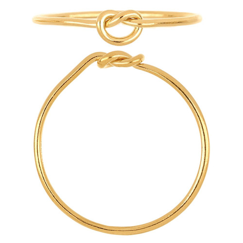 14K Gold Filled Love Knot Ring Size 5