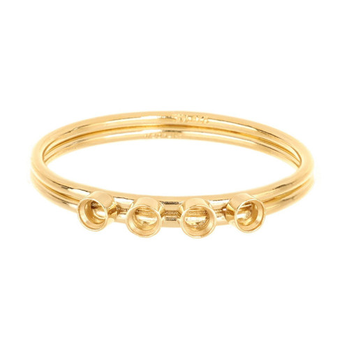 14k Gold Filled 4 2mm Bezel Stacking Ring Size 7