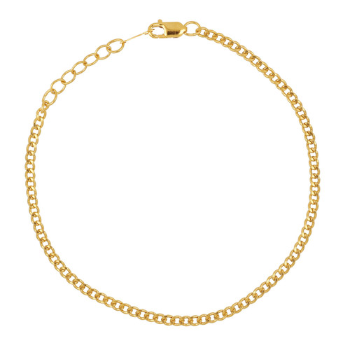 14k Gold Filled Curb Chain Bracelet