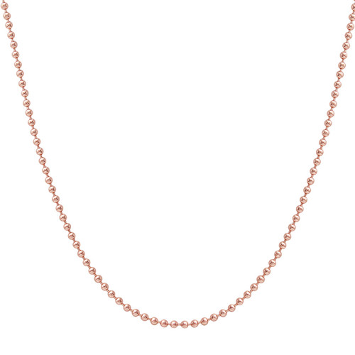 26 IN 1 mm 14K Rose Gold Filled Ball Chain Necklace