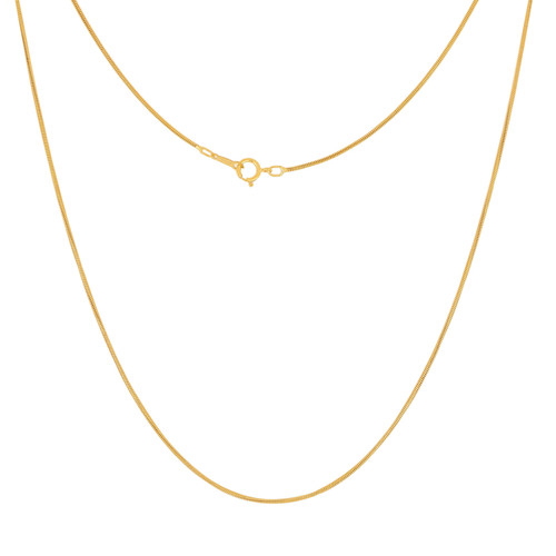 14k Gold Filled 18" 1.0mm Snake Chain Necklace