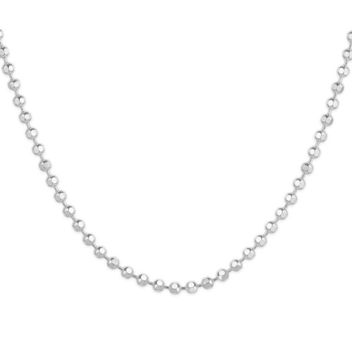 Sterling Silver 14" 1.66 mm D/C Ball Chain Necklace
