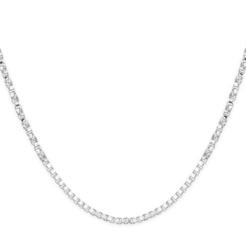 Sterling Silver 16" 1.01mm Twisted Box Chain Necklace