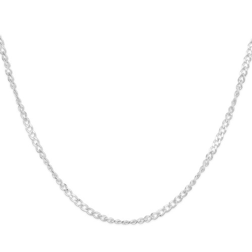 Sterling Silver 14" 1.46mm Singapore Chain Necklace
