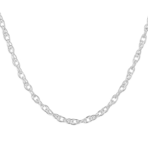 Sterling Silver 16" 1.86mm Rope Chain Necklace