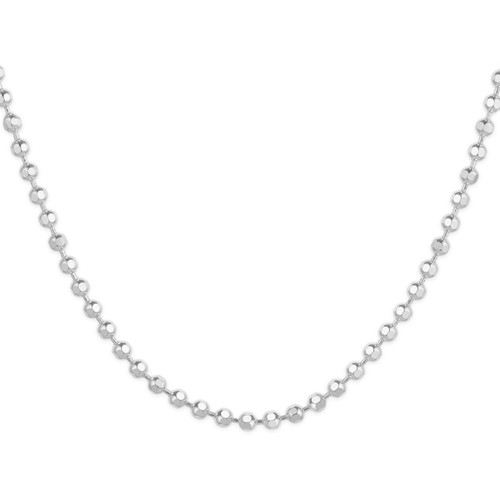 Sterling Silver 16" 1.39mm D/C Ball Chain Necklace