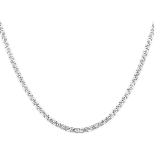 Sterling Silver 16" 1.25 mm V Cut Box Chain Necklace