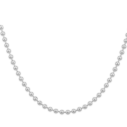 Sterling Silver 18" 1mm Ball Chain Necklace