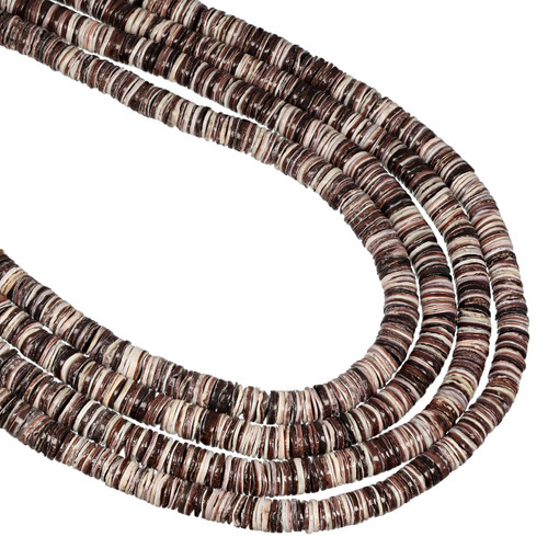 Violet Oyster Shell Heishi Beads – 8mm