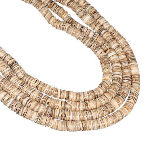 Voluta Shell Heishi Beads – 8mm