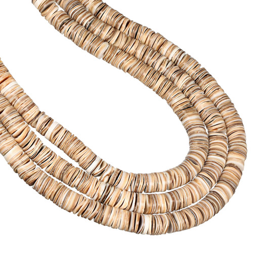 Voluta Shell Heishi Beads –10mm