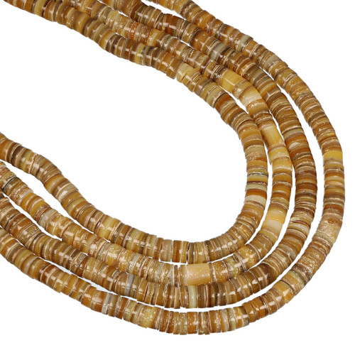Mother of Pearl Heishi Beads 8mm-Natural