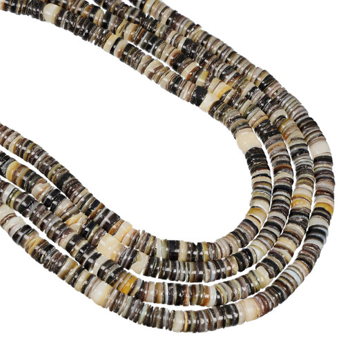Black Lip Shell Heishi Beads 8mm