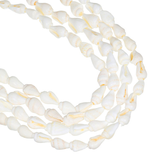 Nasa Shell Beads 11x7mm-White