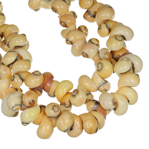Moonshell Snail Beads 18x13mm-Yellow