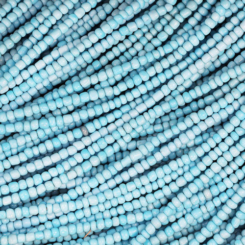 African Glass Beads3-4.8mm Robins Egg Blue