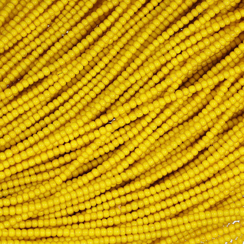 African Glass Beads 3-3.5 Yellow