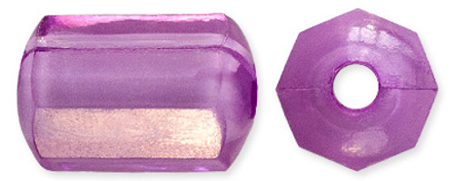 Acrylic Beads 13x8 mm Octagon Purple