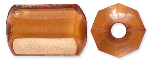 Acrylic Beads 13x8mm Octagon Pumpkin