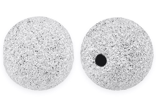 4 mm Sterling Silver Round Stardust Beads