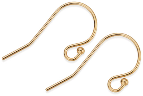 1 Pair 11.5x20 mm Gold Filled Ball End Earwire