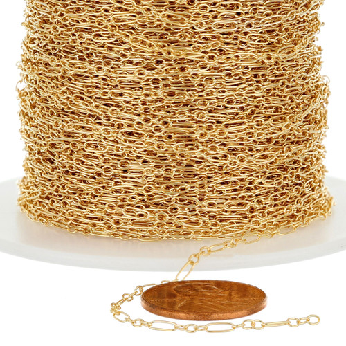 14K Gold Filled Long And Short Chain 4.9x1.6mm