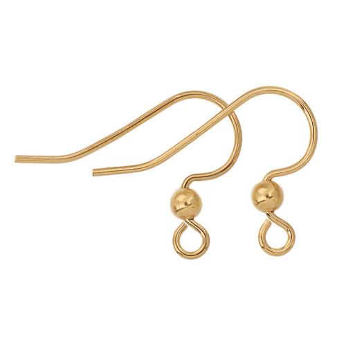 14k Gold Filled Ear Wire W/ 3mm Ball