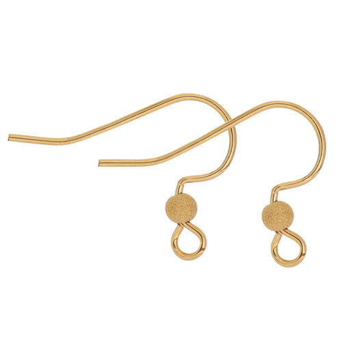 14k Gold Filled Earwire W/ 3 mm Stardust