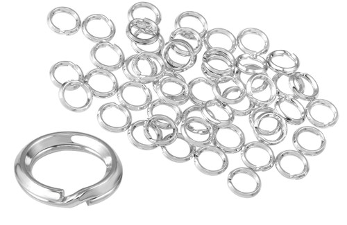 10 Pcs Bag of 5 mm Silver Split Ring