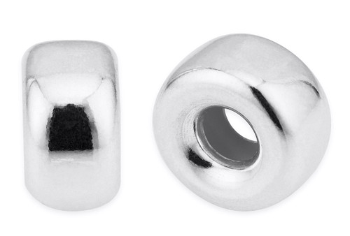 Sterling Silver Rondelle Donut Spacer Beads - 3.2x1.6 mm