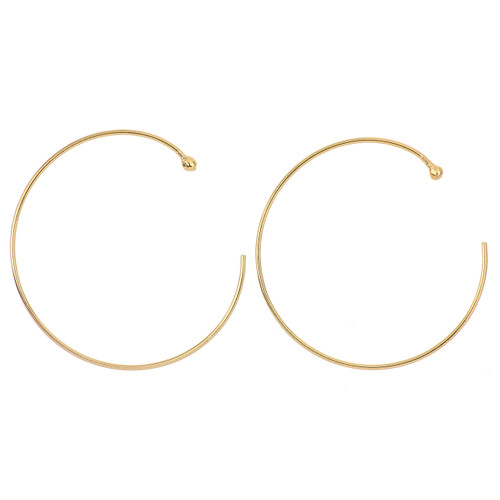 14k Gold Filled Endless Ball End Earwires
