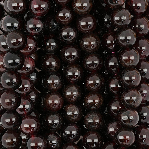 Garnet Round Smooth Bead