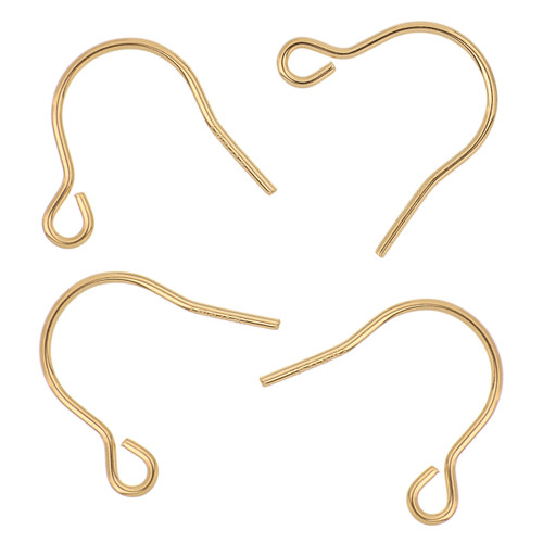 14k Gold Filled Small Ear Wires 10.3x11.3mm - 2 Pairs 14k Gold Filled Small Ear Wires 10.3x11.3mm - 2 Pairs
