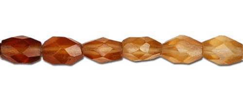 5x8 mm Oval Hessonite Faceted Beads