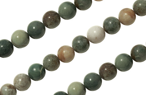 Round Smooth Gemstone Beads  8mm 15 IN Strand-Indian Agate
