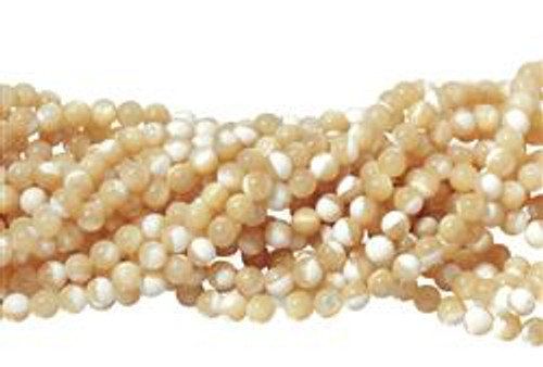 Natural Unbleached Mother of Pearl beads