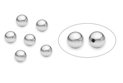 Sterling Silver Round Bead 7 mm