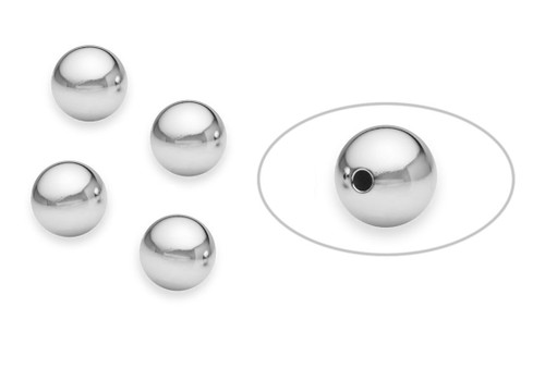 Sterling Silver Seamless Round Bead 10 mm